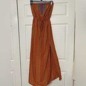 THML Maxi strapless sundress size S